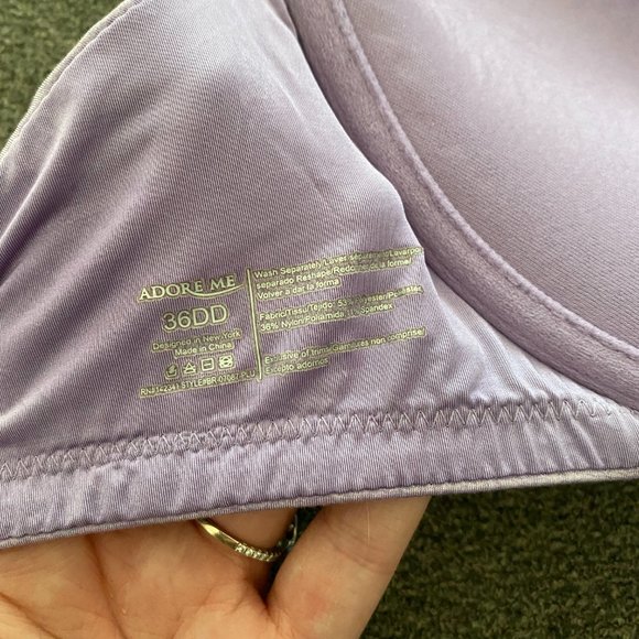 36DD Purple Push Up Bra from Adore Me - Picture 3 of 3